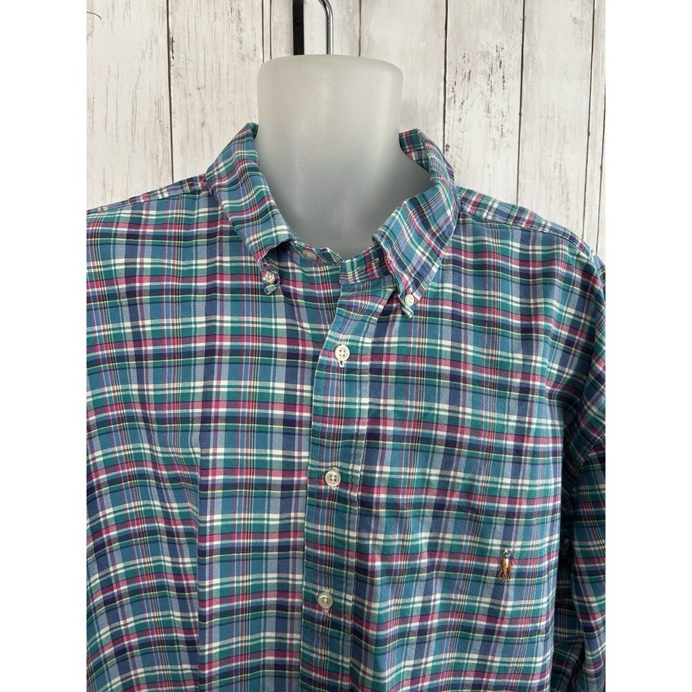Men's Polo Ralph Lauren Shirt Big And Tall Size 3XLT Tall Plaid